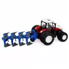 LEAN TOYS RC Traktor Rolniczy z Podwójnym Pługiem Odwracalnym Czerwony 1:24