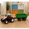LEAN TOYS Zdalnie Sterowany Ciągnik Rolniczy z Wywrotką, Światła, Dźwięk 1:24