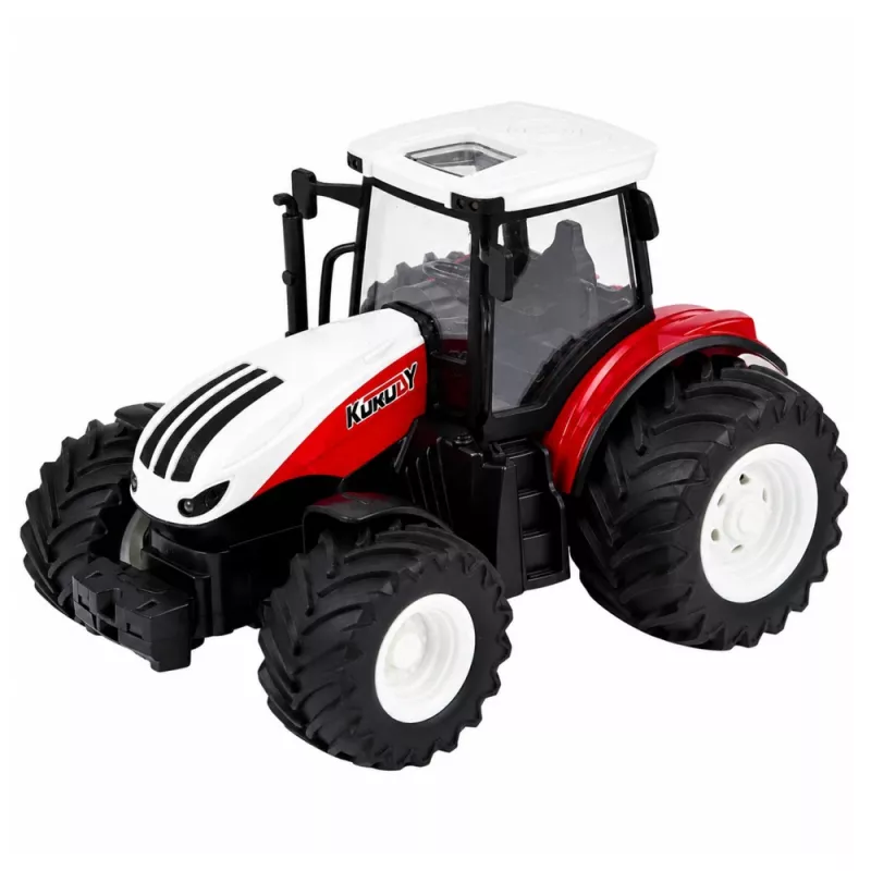 LEAN TOYS Zdalnie Sterowany Ciągnik Rolniczy z Wywrotką, Światła, Dźwięk 1:24