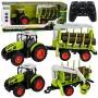 LEAN TOYS RC Pilotowany Ciągnik z Przyczepą Leśną i Chwytakiem do Drewna 1:24