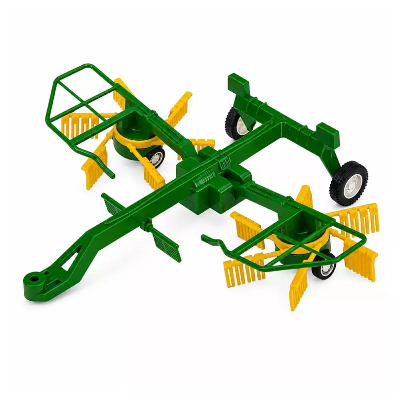 LEAN TOYS Ciągnik rolniczy zdalnie sterowany z grabiami do siana RC światła 1:24
