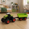 LEAN TOYS Ciągnik Rolniczy z Przyczepą Wywrotką, Zdalnie Sterowany, RC 1:16
