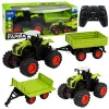 LEAN TOYS Ciągnik Rolniczy z Przyczepą Wywrotką, Zdalnie Sterowany, RC 1:16