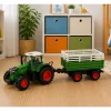LEAN TOYS Zdalnie Sterowany Ciągnik Rolniczy RC z Wywrotką i Światłami 1:24