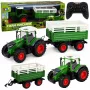 LEAN TOYS Zdalnie Sterowany Ciągnik Rolniczy RC z Wywrotką i Światłami 1:24