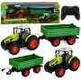 LEAN TOYS Zdalnie Sterowany Ciągnik Rolniczy RC z Wywrotką Zielony 1:24