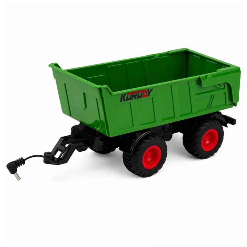 LEAN TOYS Zdalnie Sterowany Ciągnik Rolniczy RC z Wywrotką i Światłami 1:24