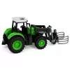 LEAN TOYS RC Tractor with Bale Gripper Remote Controlled Lights Green 1:24