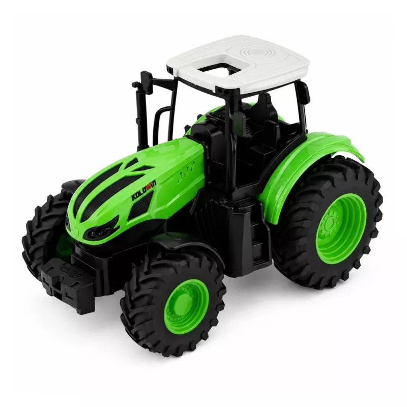LEAN TOYS Ciągnik Rolniczy Zdalnie Sterowany z Grabią RC Światła 1:24