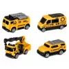LEAN TOYS Ciężarówka z Dźwigiem i Lawetą Światła Dźwięki Zielona