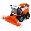 LEAN TOYS Kombajn zbożowy z hederem i pługiem, figurki rolników, koń, światła, dźwięki, 4 szt.