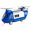 LEAN TOYS Składany Samolot Policyjny z Pojazdami Światłem i Dźwiękiem