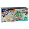 LEAN TOYS 4-w-1 Celność i Rzucanie Gra Zręcznościowa z Tablicą, Workami, Obręczami, Frisbee
