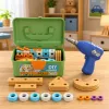 LEAN TOYS Zestaw konstrukcyjny ze śrubokrętem i klockami w walizce 190 szt.