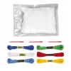 LEAN TOYS Zestaw kreatywny do szycia filcowych maskotek zwierząt morskich DIY 6 szt.
