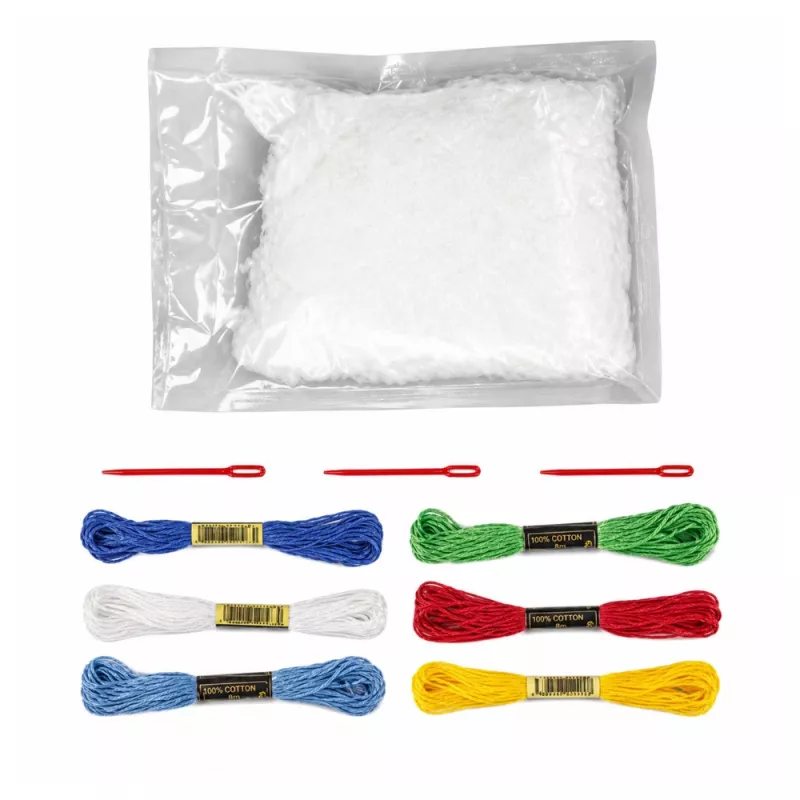 LEAN TOYS Zestaw kreatywny do szycia filcowych maskotek zwierząt morskich DIY 6 szt.