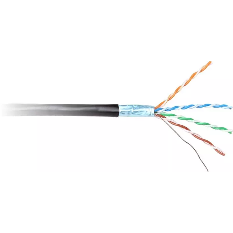 GETFORT CAT.6 F/UTP Outdoor UV-Resistant Dry Core Network Cable 500m Black