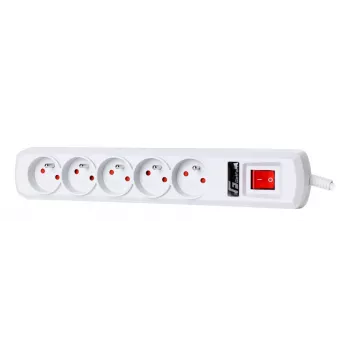Getfort Surge Protector Power Strip 5 Outlets 3m Grey