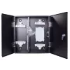 GETFORT GF-FO-PSNW-24SX Fiber Optic Distribution Box, 12 Fibers, SC/LC, Wall-Mounted, Light Grey