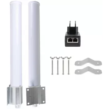 GETFORT GF-ANT-360 Antena dookólna 12 dBi 2,4-2,5 GHz N-żeńska Biała