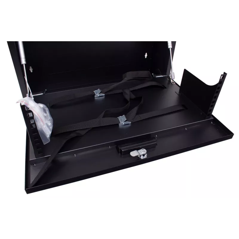 GETFORT WGF02-60/50/21-H-WSB 2U Szafa Rack CCTV 600x540x210mm Czarna VESA