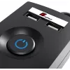 Getfort 5P 5m Black USB Surge Protector Power Strip