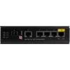 GETFORT GF-110-4PG-1G-1S Przemysłowy przełącznik PoE+, 4x PoE+ 10/100/1000Base-T + 1x 10/100/1000Base-T + 1x 1000Base-X SFP, -40°C do 80°C, szyna DIN, budżet PoE 65W
