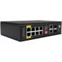GETFORT GF-110-8PG-2G-2S Industrial PoE+ Switch, 8x PoE+ Gigabit + 2x Gigabit + 2x SFP, -40°C do 80°C
