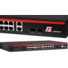 GETFORT GF-226G-24P-250 Niezarządzalny przełącznik PoE+, 24x 10/100Mbps PoE+, 2x Gigabit RJ45, 2x SFP, 250W, montaż w szafie