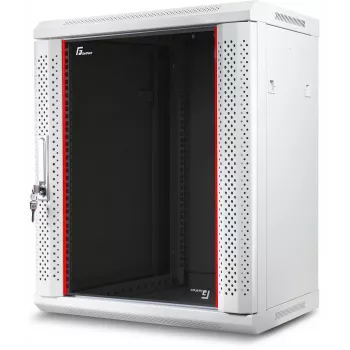 GETFORT 19 inch Szafa Rack naścienna 12U 600x600mm Szary (RAL 7035) - WGF12-66EH-WGG