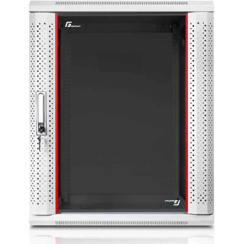 GETFORT CALI 19 inch 15U 600x600 Szafa Rack naścienna Szara