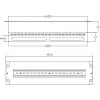 Getfort 3U 22x Schuko Panel Dystrybucji Zasilania 230V 16A 2m Kabel Czarny