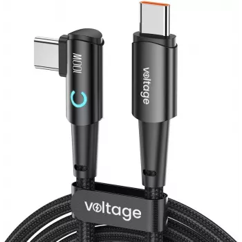 Voltage PowerAngle USB-C do USB-C Kabel 100W PD 2m Czarny