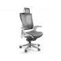 UNIQUE Wau 2 NW41 Ergonomiczne Krzesło Biurowe, Siatka Antracyt/Biała