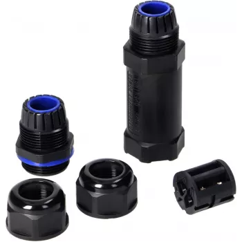ORNO Straight Cable Joint Connector IP68 M25 3x6mm² 450V/30A OR-AE-13603