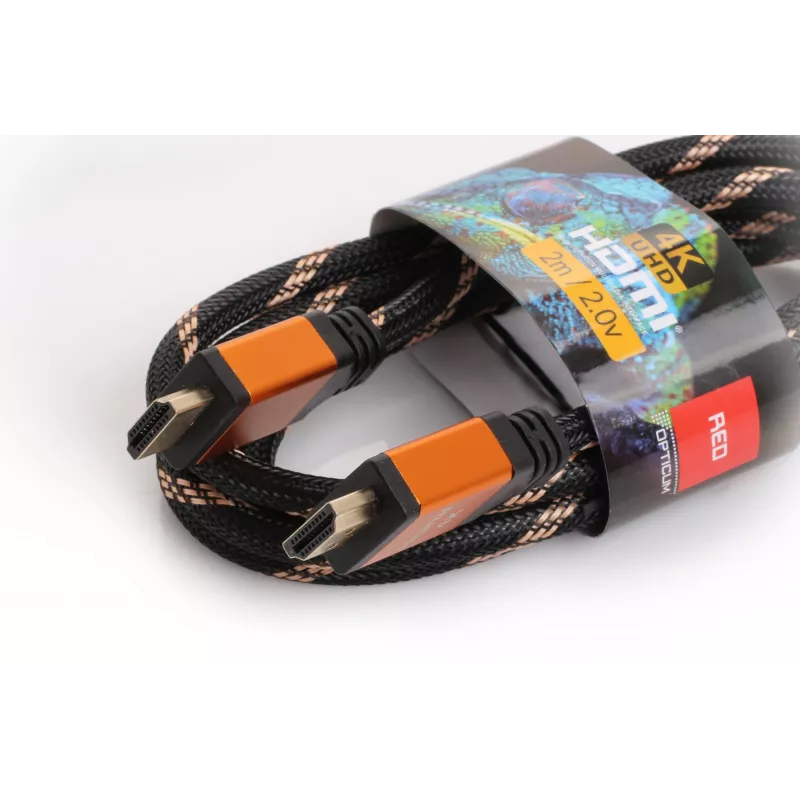 Kabel HDMI-HDMI Opticum RED 4K UHD - 0,5 m (v2.0)