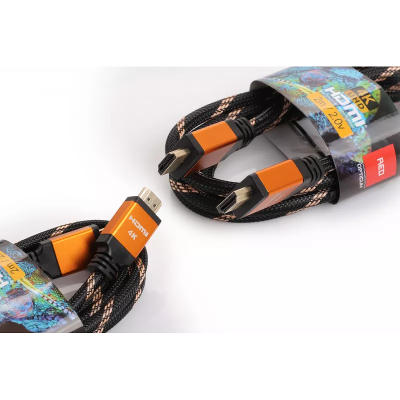 Kabel HDMI-HDMI Opticum RED 4K UHD - 0,5 m (v2.0)
