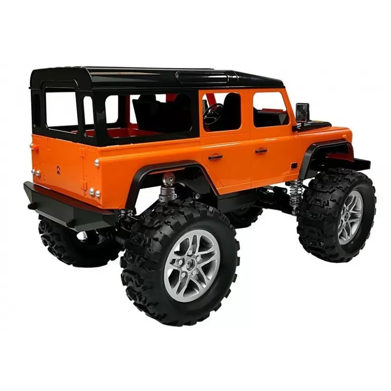 Zdalnie sterowany samochód Double E Land Rover Defender R/C Pomarańczowy 1:14