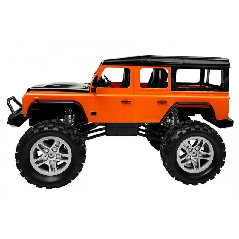 Zdalnie sterowany samochód Double E Land Rover Defender R/C Pomarańczowy 1:14