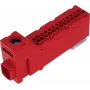 PAWBOL LZB E.4136CZ Bezśrubowa Listwa Zaciskowa 12-biegunowa Czerwona 450V 24A