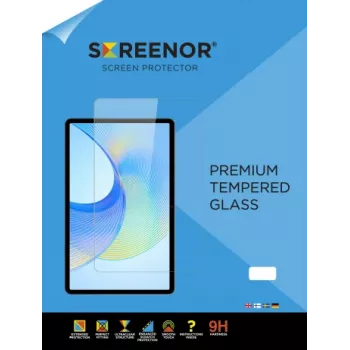 SCREENOR Szkło hartowane do Apple iPad Pro 10,5 cala (2017) - Twardość 9H, Powłoka oleofobowa, Zaokrąglone krawędzie 2.5D, Ultra-clear HD
