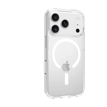 SCREENOR Bumper Case do Apple iPhone 17 Pro, kompatybilny z MagSafe, przezroczysty