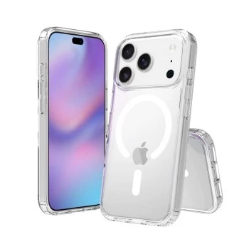 SCREENOR Bumper Case do Apple iPhone 17 Pro, kompatybilny z MagSafe, przezroczysty