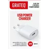GRATEQ AJOS Ładowarka USB-A 12W Biała