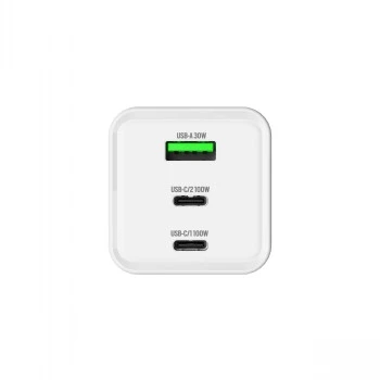 GRATEQ HALTI GaN PD/PPS 2xUSB-C/1xUSB-A 100W Ładowarka ścienna Czarna