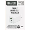 GRATEQ HALTI GaN PD/PPS 2xUSB-C/1xUSB-A 100W Ładowarka ścienna Czarna