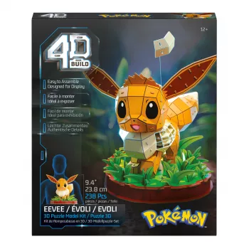 SPINMASTER 4D Build - Pokémon Eevee 3D Puzzle Model Kit (83 elementy)