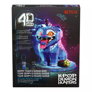 SPINMASTER 4D Build - K-Pop Demon Hunters - Derpy Tiger i Sussie Bird 3D Puzzle Model Kit
