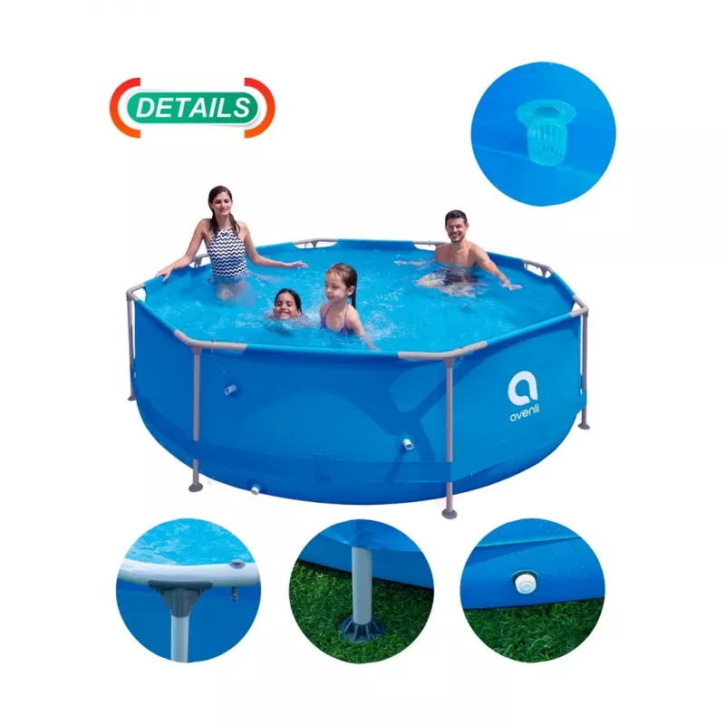 Avenli Round Frame Pool 305x76 cm Set z pompą filtrującą