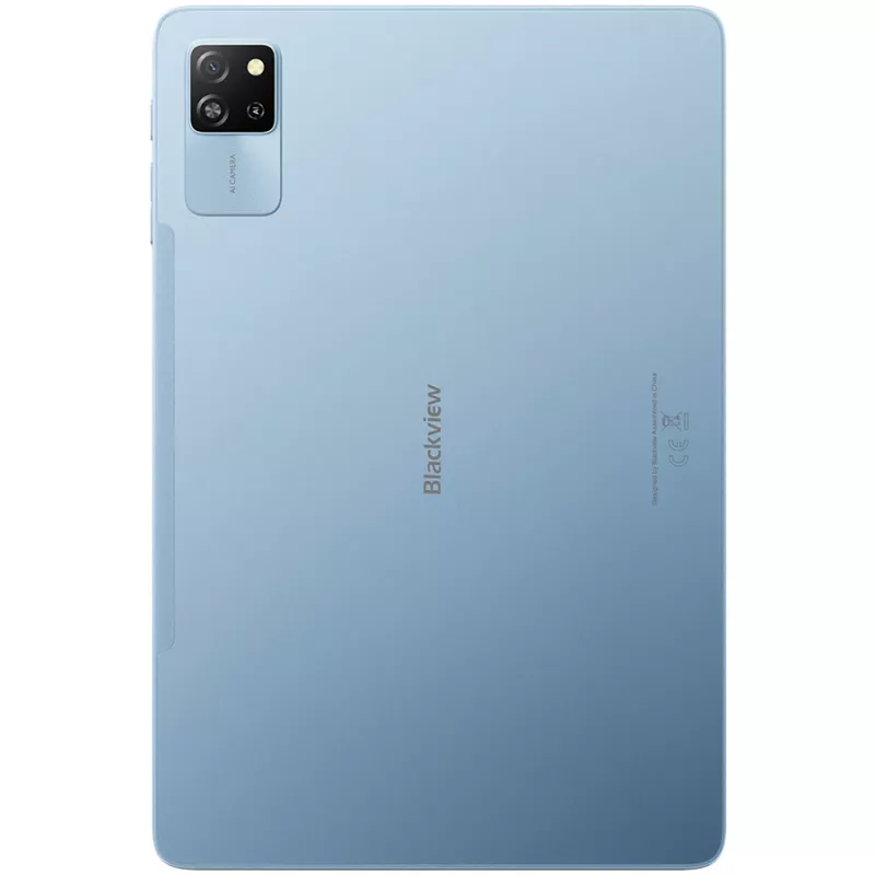 Blackview Tab 60 Pro SET LTE 10.1-calowy HD+IPS 800x1280 60Hz 8GB/128GB, Octa-core T606 1.6GHz Kamera przednia 5MP Tylna 8MP Bateria 7700mAh + Ładowarka Kabel USB Type-C Narzędzie SIM Folia Etui Pasywny rysik Mysz Klawiatura EN Android 15 Sunny Sky Blue